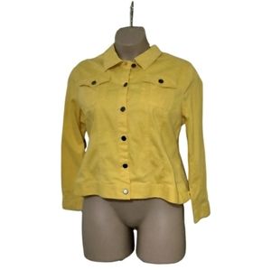 Yellow denim jacket